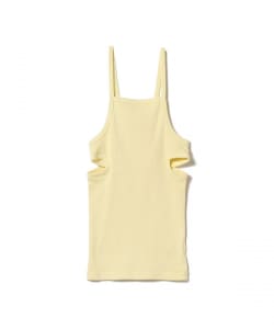 ▲babaco / Fine Ribbed Cotton Silk Camisole
