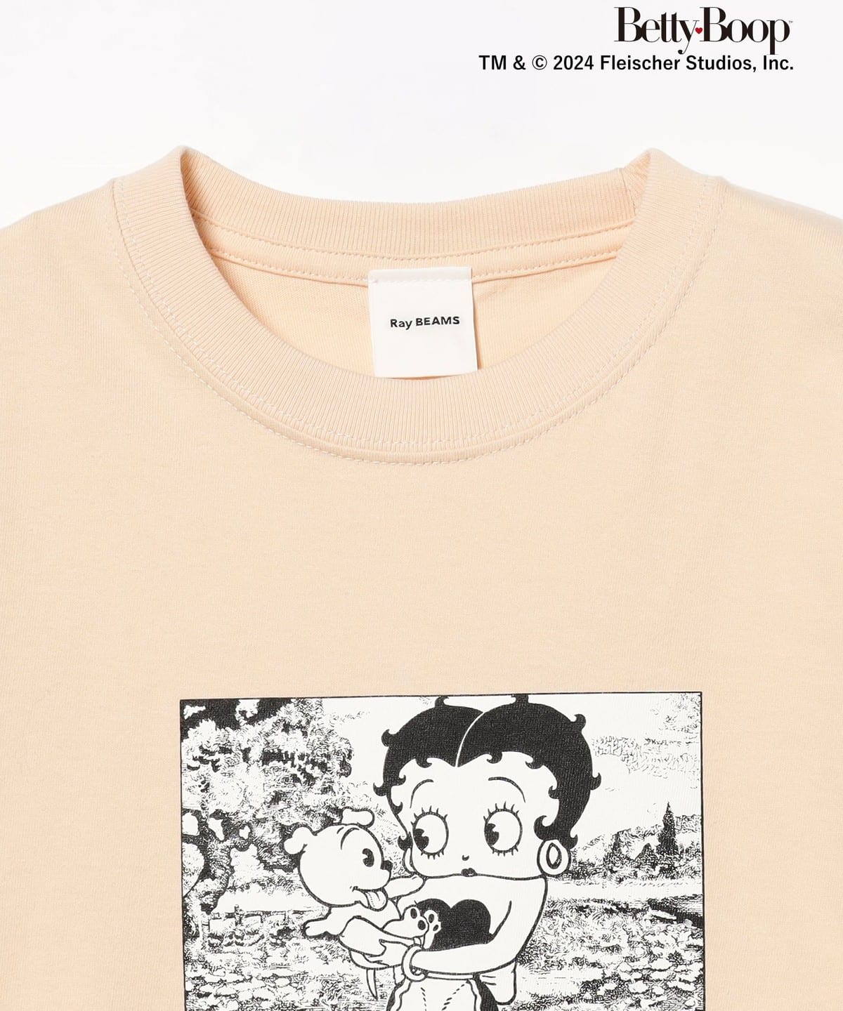 Betty Boop(TM) × Ray BEAMS / With Puppy Tシャツ