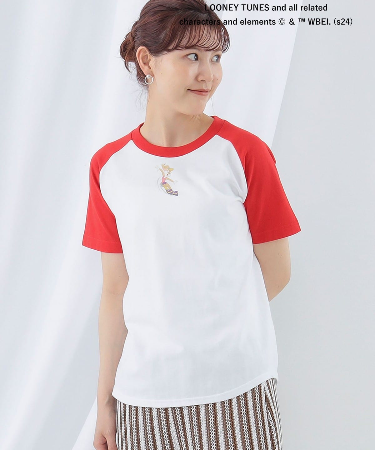 LOONEY TUNES / ショートスリーブ Tシャツ Tシャツ・カットソー WOMEN RED ONE SIZE LOONEY TUNES / ショートスリーブ Tシャツ Tシャツ・カットソー WOMEN RED ONE SIZE