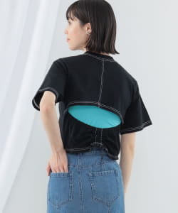 バック オープン ステッチ Tシャツ