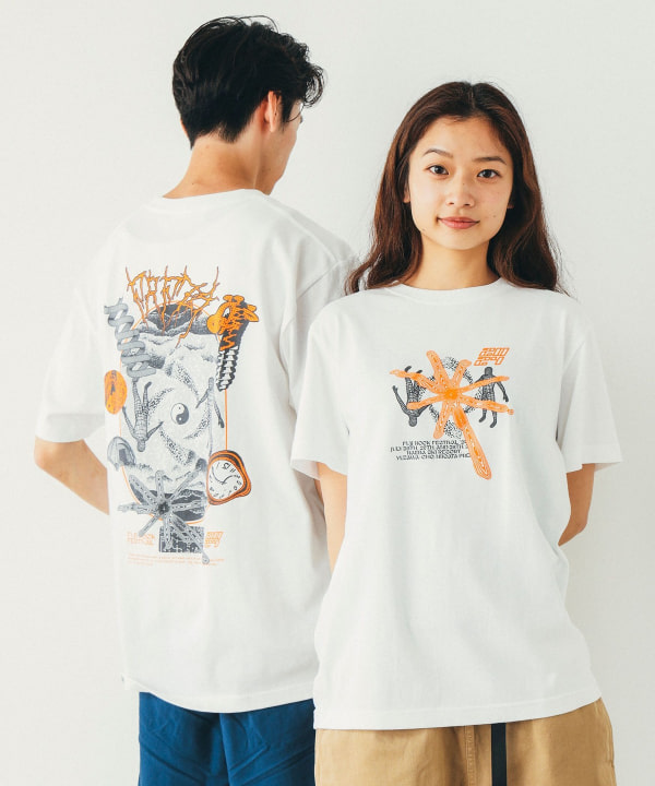 Ray BEAMS（レイ ビームス）＜WOMEN＞FUJI ROCK FESTIVAL'24 / TOSHIFUMI KIUCHI Mental  Confusion T-Shirt（Tシャツ・カットソー プリントTシャツ）通販｜BEAMS