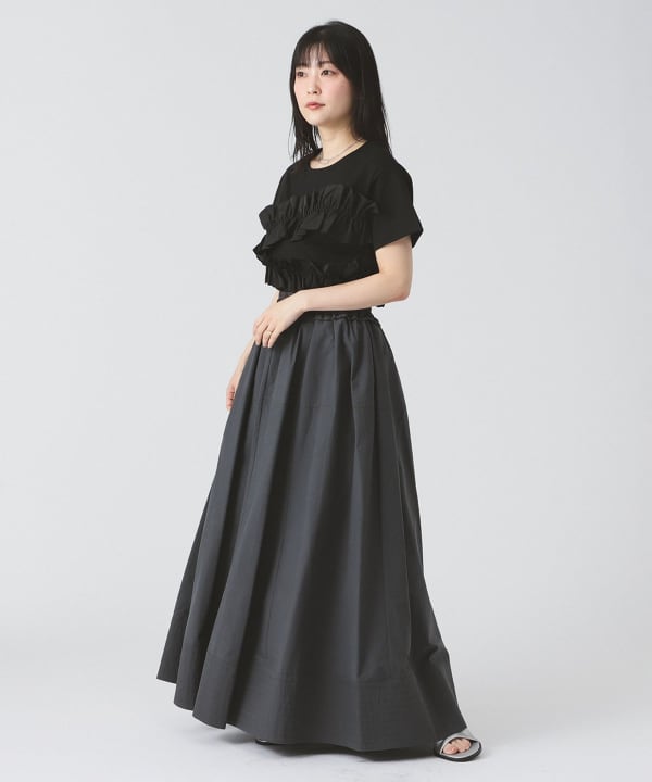 Ray BEAMS（レイ ビームス）RBS / ギャザー フリル Tシャツ（T