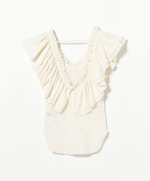FUMIE=TANAKA / Big Fril Lace Cami