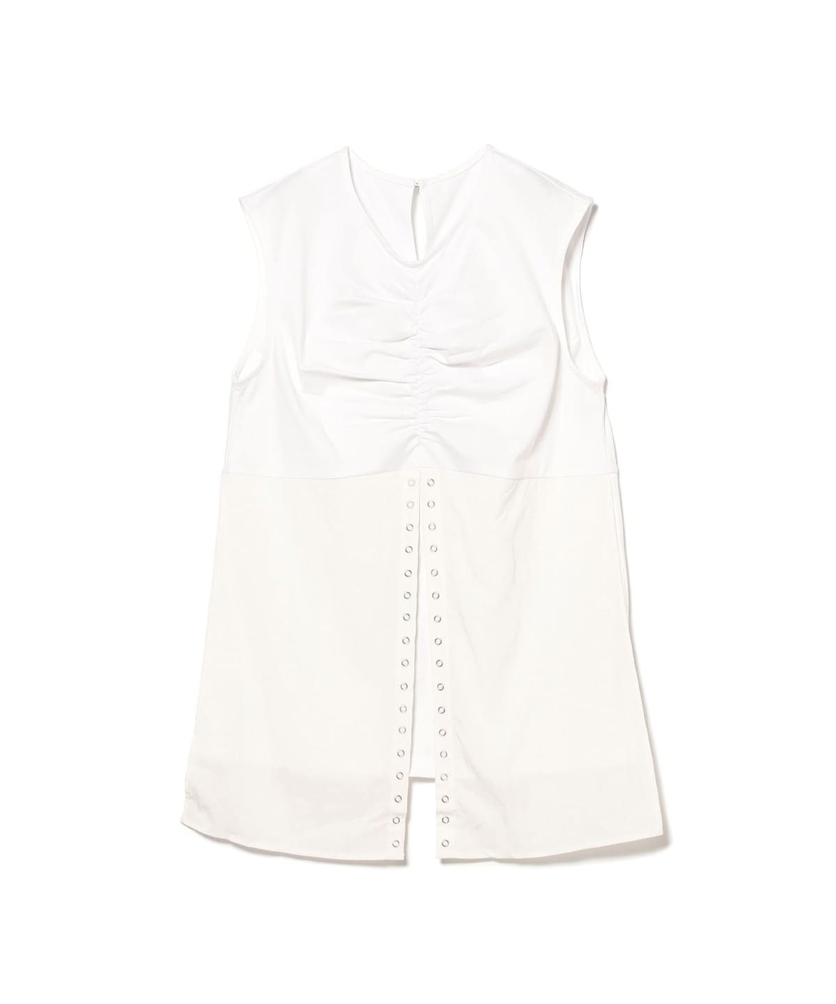 RBS アールビーエス / リングドット スリット ノースリーブ トップス トップス WOMEN WHITE ONE SIZE RBS アールビーエス / リングドット スリット ノースリーブ トップス トップス WOMEN WHITE ONE SIZE