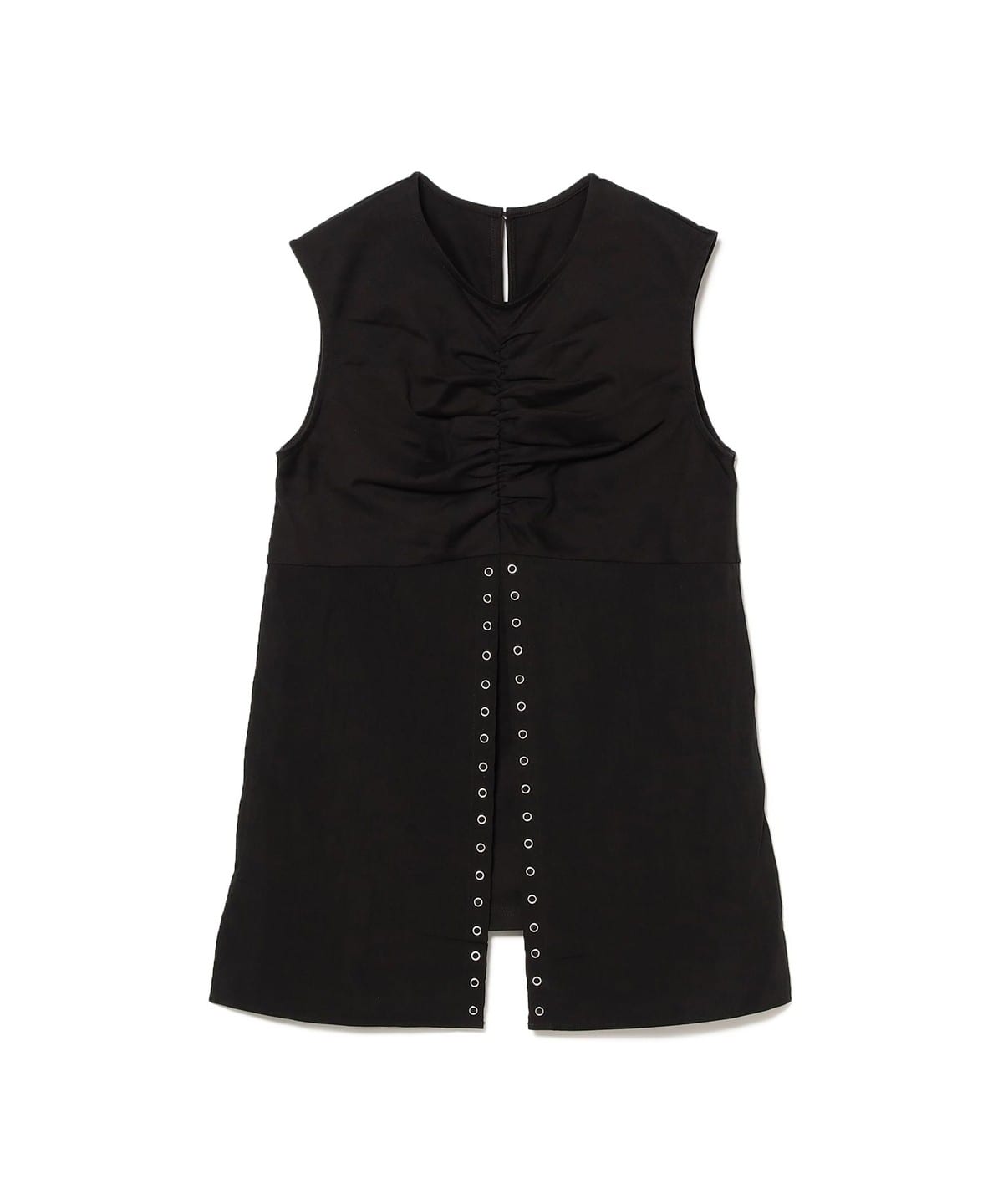 RBS アールビーエス / リングドット スリット ノースリーブ トップス トップス WOMEN BLACK ONE SIZE RBS アールビーエス / リングドット スリット ノースリーブ トップス トップス WOMEN BLACK ONE SIZE