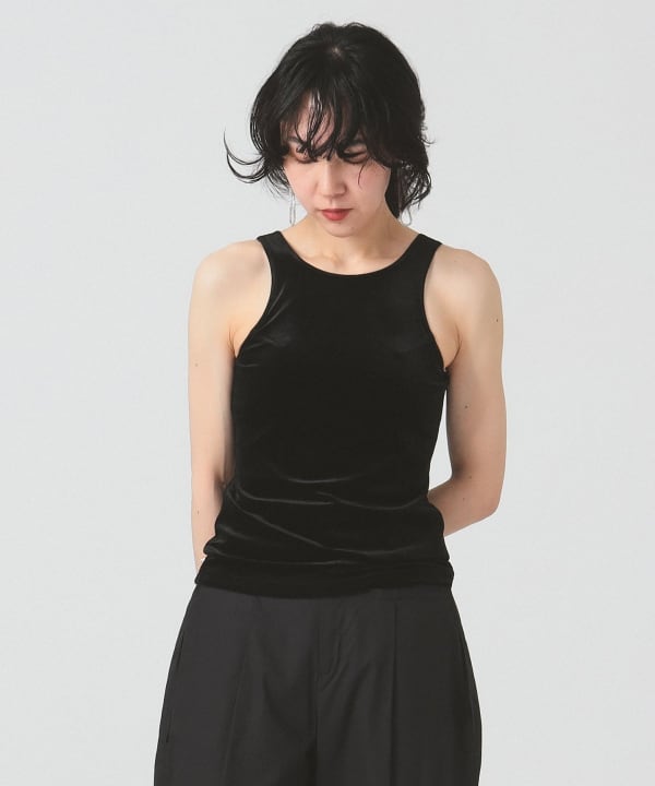 2025年新作 Ray BEAMS（レイ ビームス）RBS / ベロア カップ付きタンク トップス