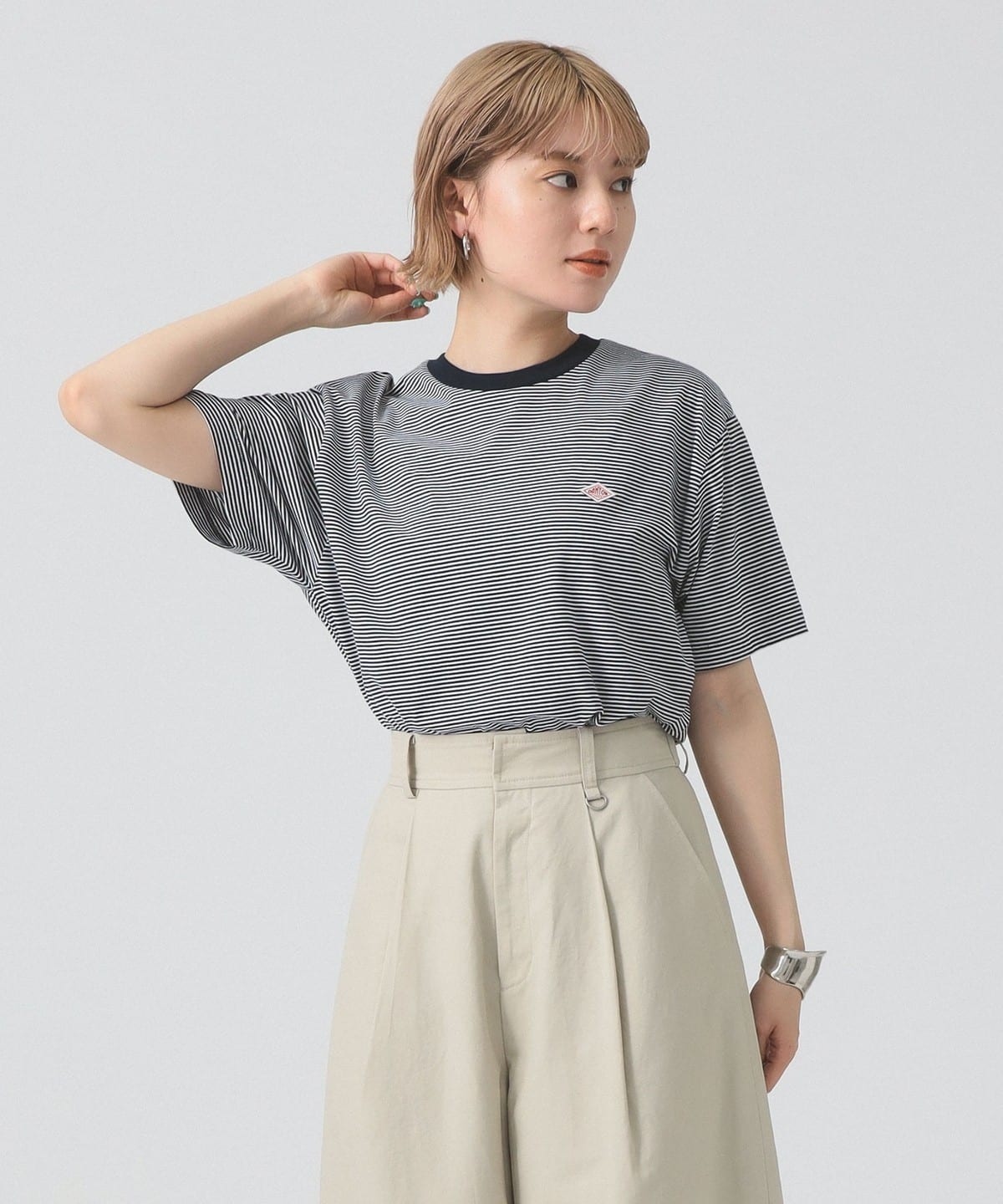 新品　DANTON　ダントン　ストライプTシャツ　ボーダー　Mサイズ　BEAMS 新品DANTONダントンストライプTシャツボーダーMサイズBEAMS