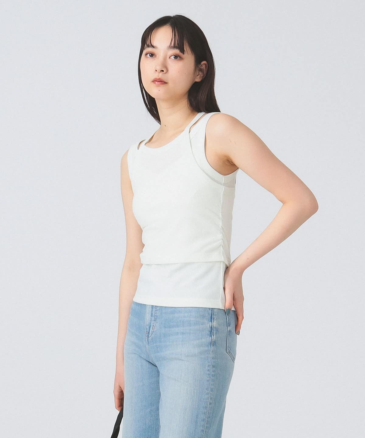 Ray beams タイ付き クロップドシャツ ホワイト ONE size - メルカリ