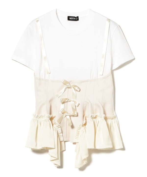 Ray BEAMS（レイ ビームス）MIYAO / Corset T-shirt（Tシャツ