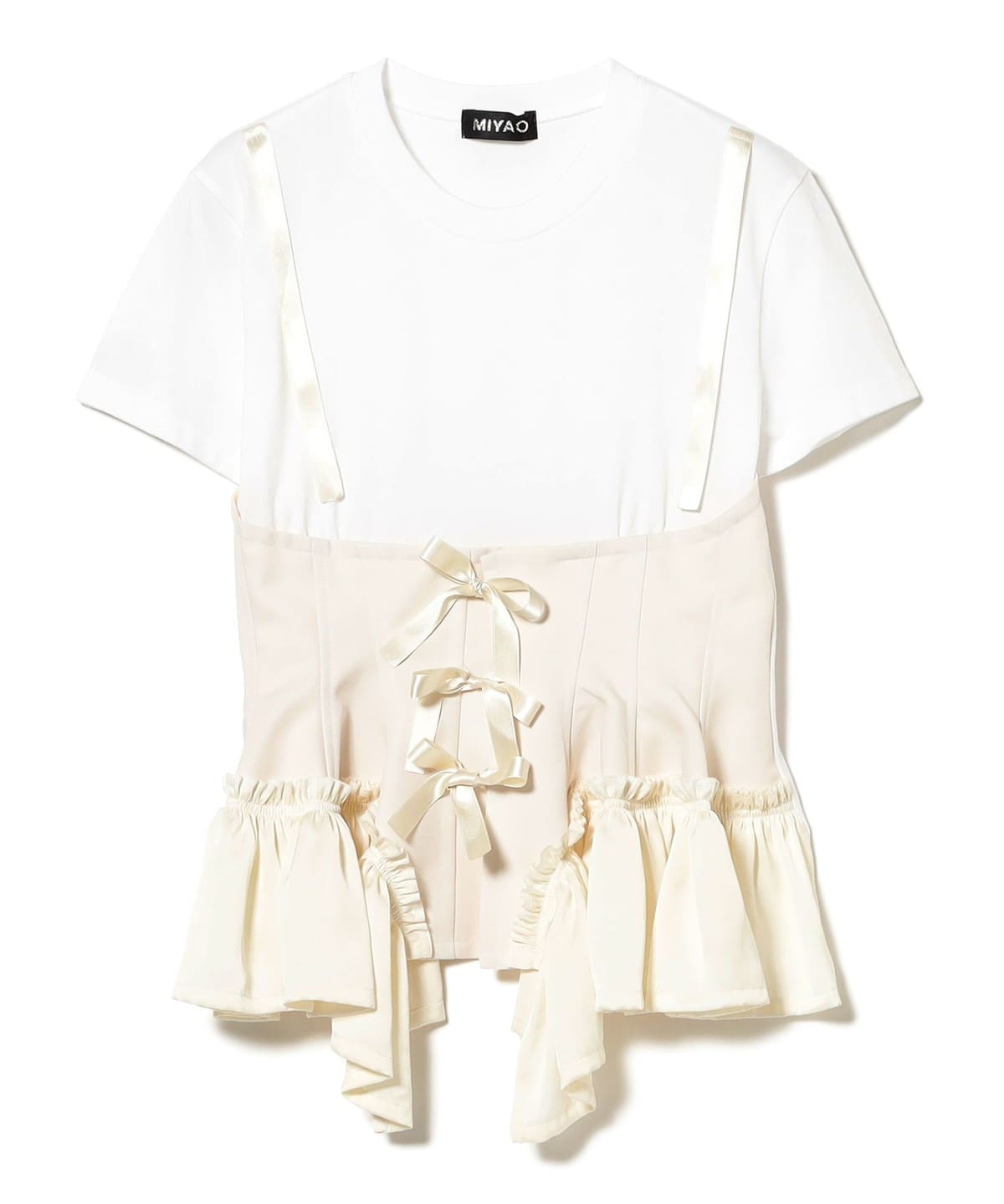 Ray BEAMS（レイ ビームス）MIYAO / Corset T-shirt（Tシャツ