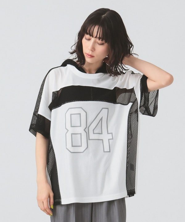 Ray BEAMS（レイ ビームス）メッシュ ナンバーロゴ ビッグ T