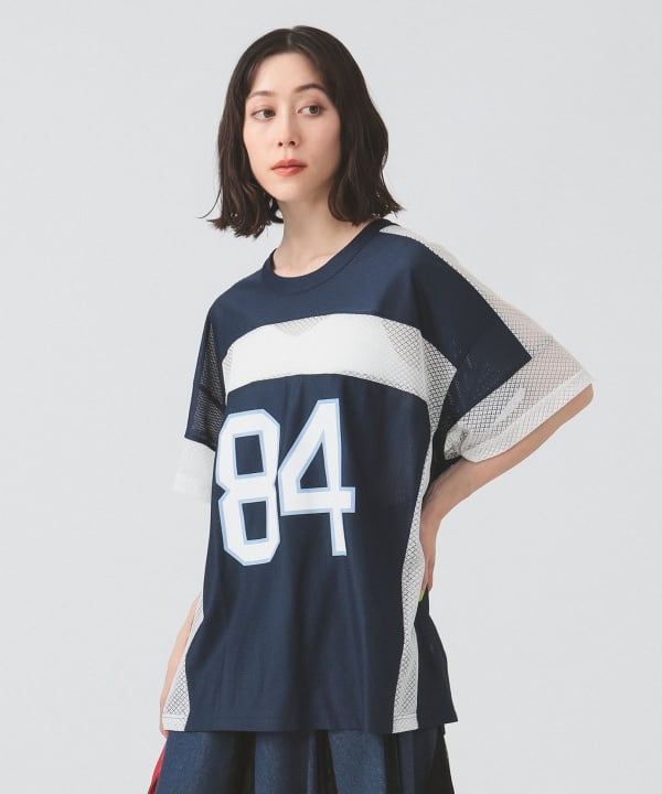 Ray BEAMS（レイ ビームス）メッシュ ナンバーロゴ ビッグ T