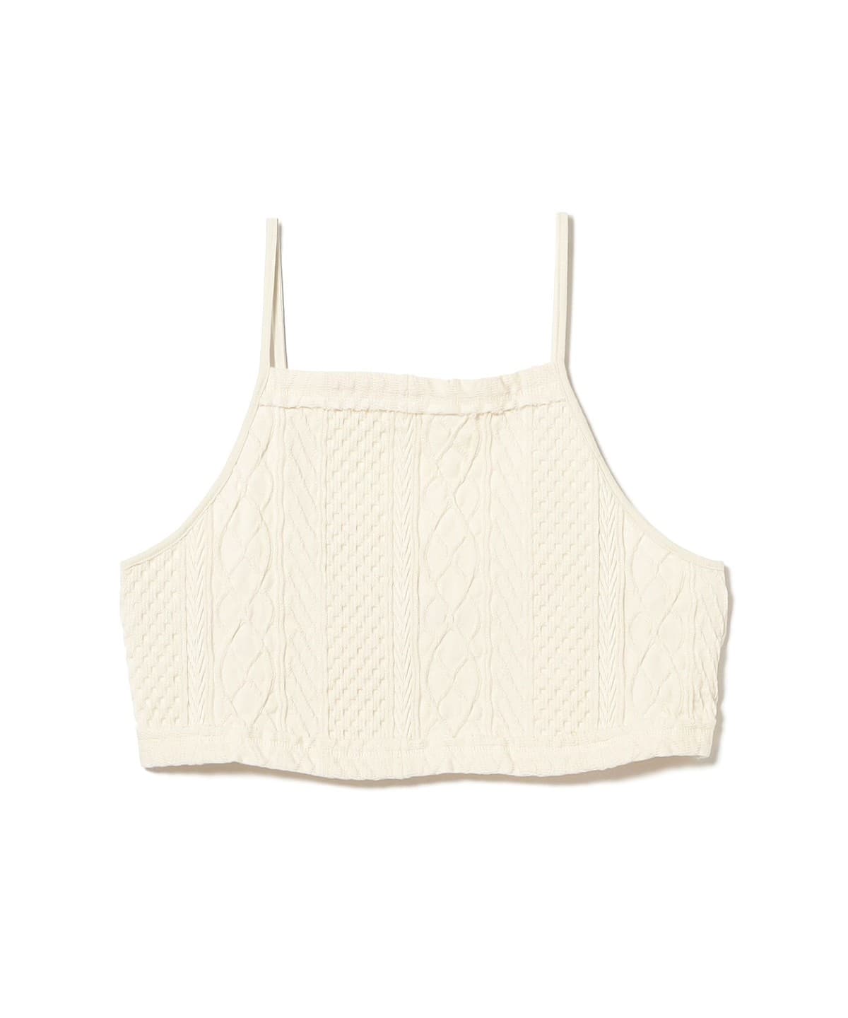 RhodolirioN / Bikini Top Aran Pattern Jersey トップス WOMEN NATURAL ONE SIZE RhodolirioN / Bikini Top Aran Pattern Jersey トップス WOMEN NATURAL ONE SIZE