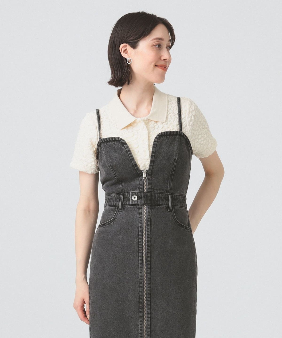 フクレジャカード ポロ シャツ・ブラウス WOMEN OFF WHITE ONE SIZE フクレジャカード ポロ シャツ・ブラウス WOMEN OFF WHITE ONE SIZE