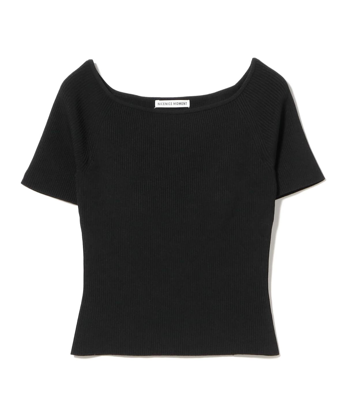 【本日限り／試着のみ】NICENICE MOMENT オフショルダーカットソー Ray BEAMS（レイ ビームス）NICENICE MOMENT / OPEN SHOULDER SHELL