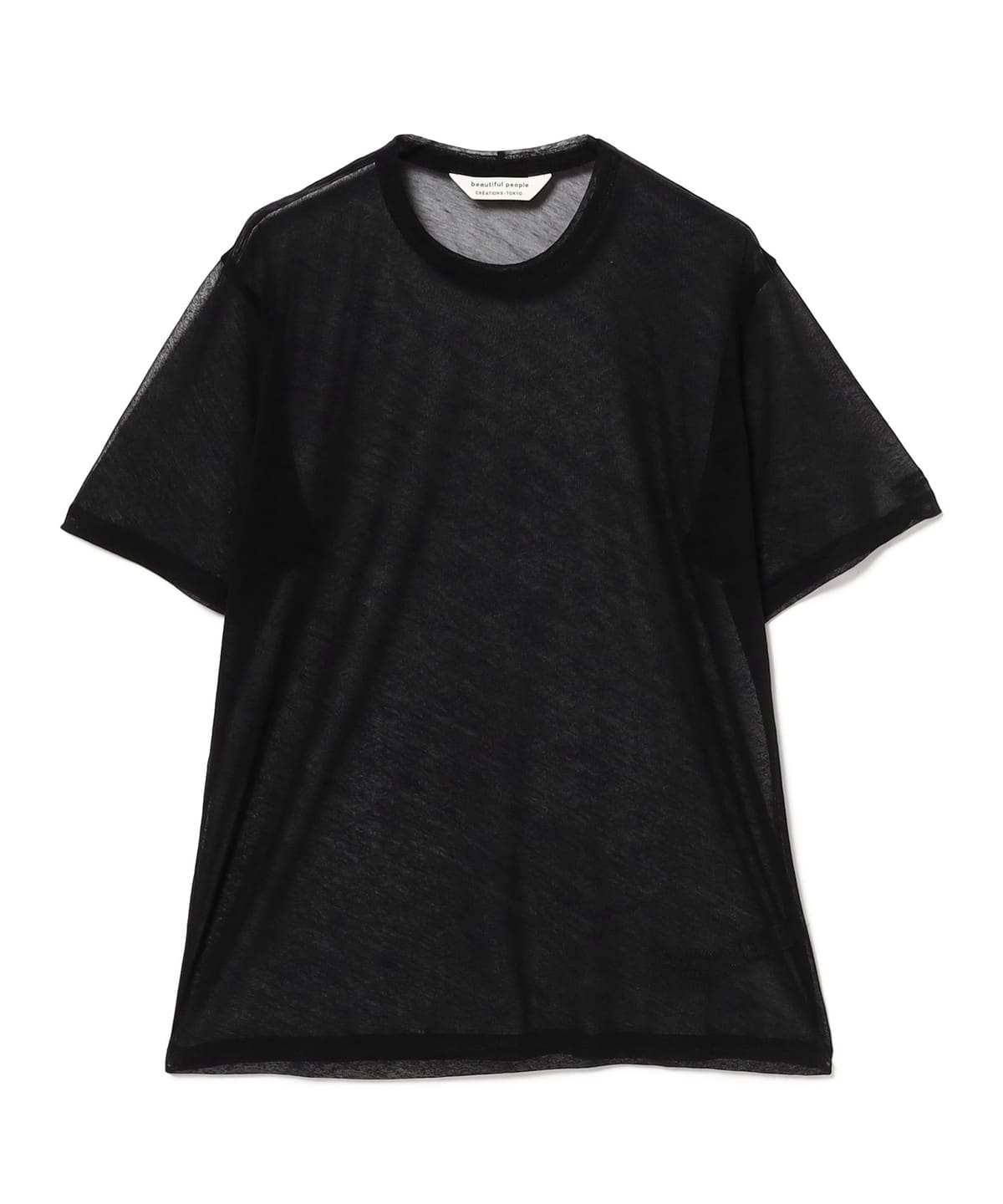 beautiful people ビューティフル ピープル / sheer jersey akzidenz grotesque T Tシャツ・カットソー WOMEN BLACK 38 beautiful people ビューティフル ピープル / sheer jersey akzidenz grotesque T Tシャツ・カットソー WOMEN BLACK 38