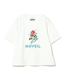 【別注】MUVEIL / フラワー ショートスリーブ Tシャツ