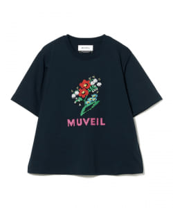 【別注】MUVEIL / フラワー ショートスリーブ Tシャツ