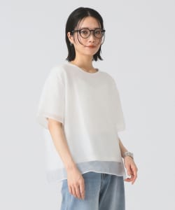 オーガンジー レイヤード Tシャツ