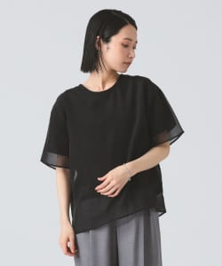 オーガンジー レイヤード Tシャツ