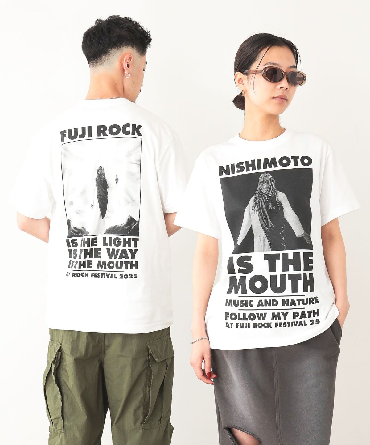 【受注生産商品】〈WOMEN〉FUJI ROCK FESTIVAL フジロックフェスティバル'25 / NISHIMOTO IS THE MOUTH NATURE T-SHIRT Tシャツ・カットソー WOMEN WHITE S 【受注生産商品】〈WOMEN〉FUJI ROCK FESTIVAL フジロックフェスティバル'25 / NISHIMOTO IS THE MOUTH NATURE T-SHIRT Tシャツ・カットソー WOMEN WHITE S