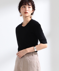 Ray BEAMS High Basic / 5分袖 クルーネック Tシャツ