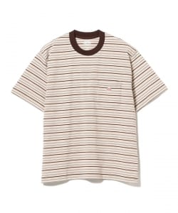 DANTON / ストライプ ポケット Tシャツ