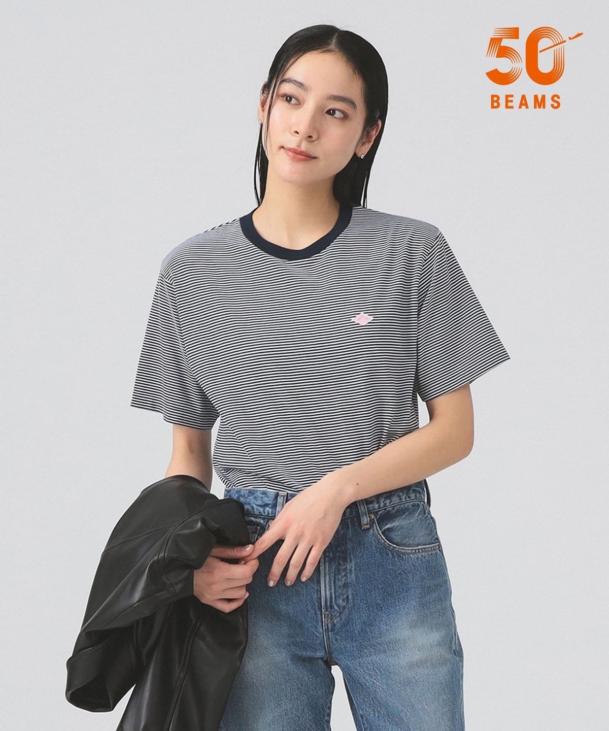 Ray BEAMS (Ray BEAMS) [Special order] DANTON / Striped Inner T
