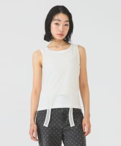シアー レイヤード タンクトップ