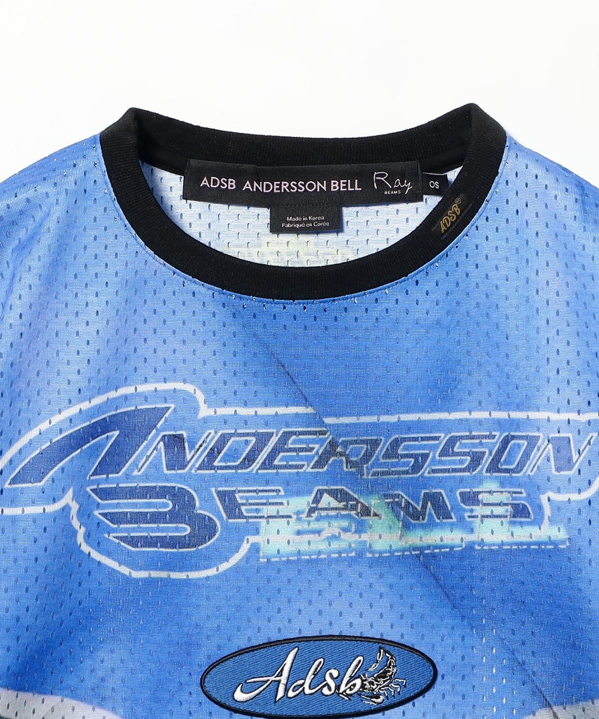 ANDERSSON BELL BEAMS メッシュ Tシャツ Ray BEAMS（レイ ビームス）【別注】ANDERSSON BELL / RACING T-SHIRT