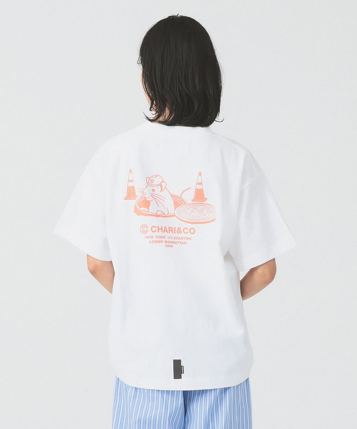 chari&co Tシャツ、ハーフパンツ、ジャージ、ライトジャケット Ray BEAMS（レイ ビームス）【別注】CHARI&CO / WORK RAT TEE（Tシャツ