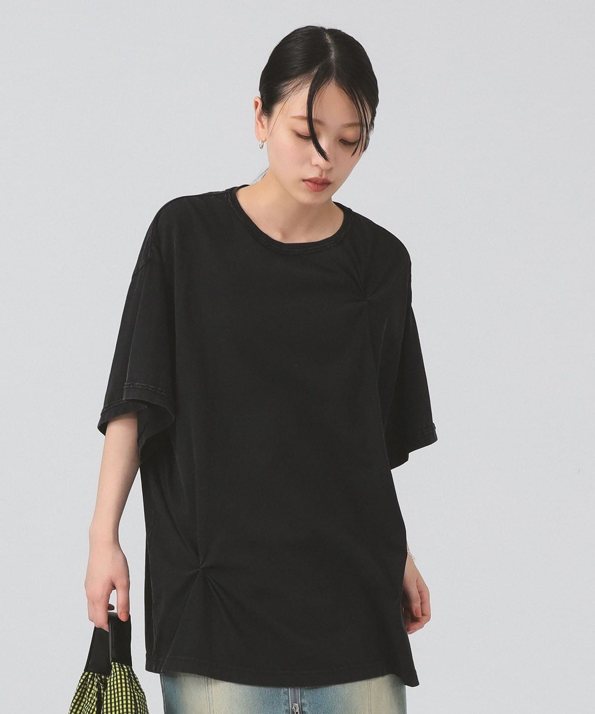 Ray BEAMS（レイ ビームス）フロスト 加工 タック ビッグ Tシャツ（T