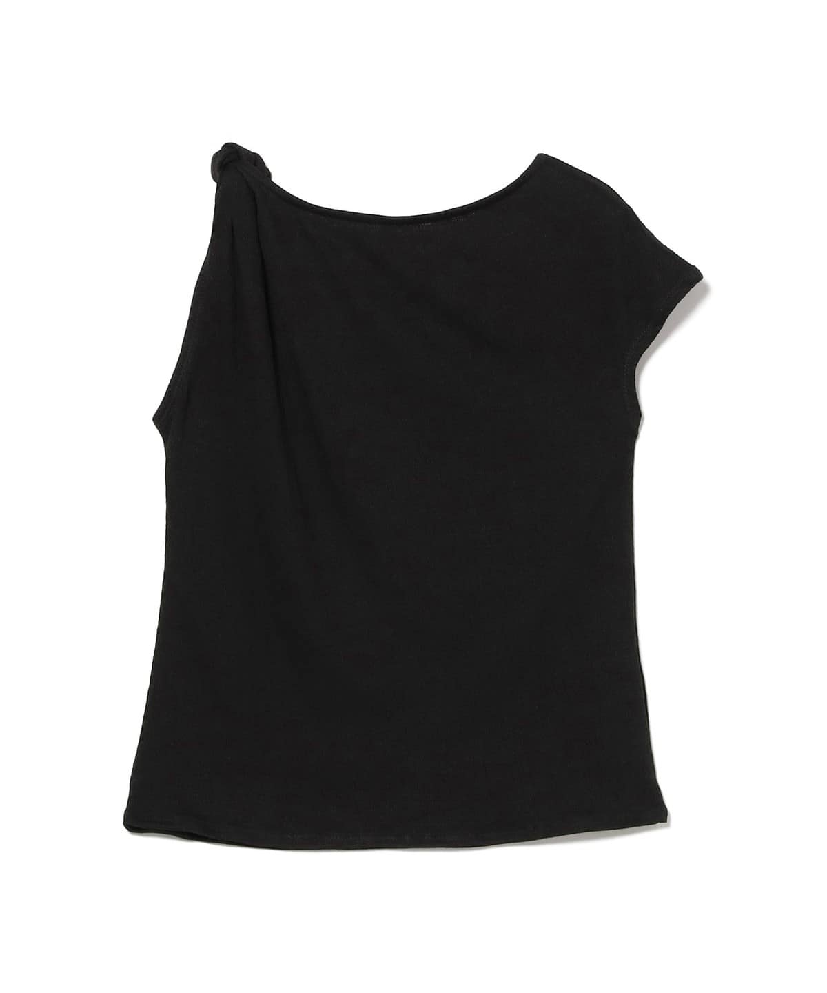  オフショルダー ブラック Tシャツ Ray BEAMS（レイ ビームス）【タイムセール】アシンメトリー オフ