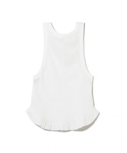 RhodolirioN / Ribbed Frill Tank Top