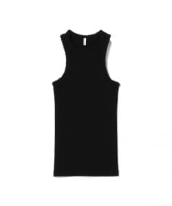 babaco / Cotton/Silk Ribbed Tank Top w/Emb.