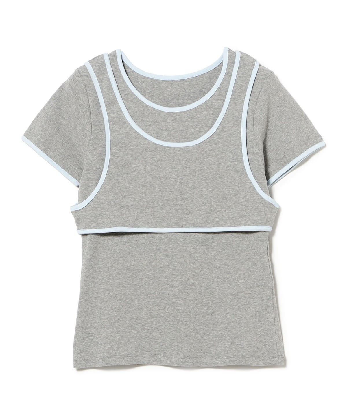 Ray BEAMS（レイ ビームス）パイピング タンクトップ レイヤー Tシャツ