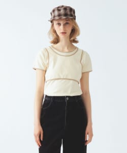 パイピング タンクトップ レイヤー Tシャツ