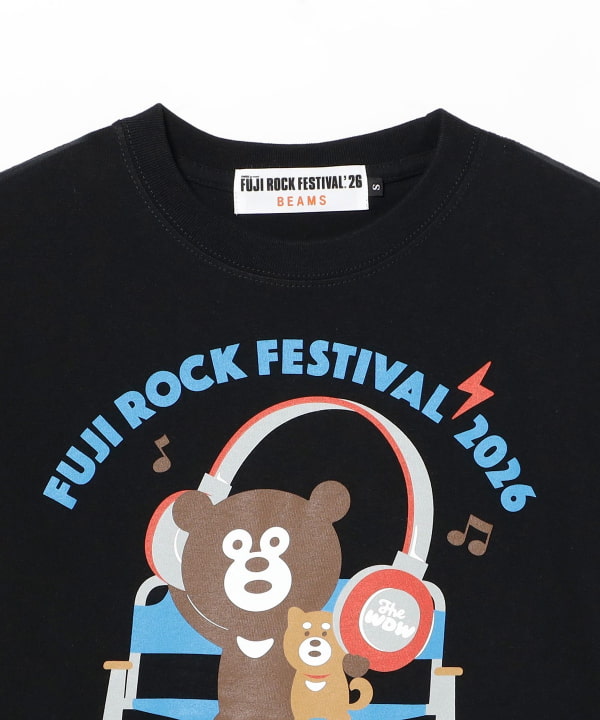 〈WOMEN〉FUJI ROCK FESTIVAL'26 / The Wonderful! design works. /  BIG HEADPHONES BEAR TEE（WEB限定）