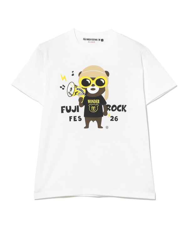 〈女装〉FUJI ROCK FESTIVAL '26 / The Wonderful! design works. / 摇滚喇叭熊T恤（仅限网络销售）