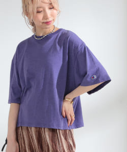 Champion × Ray BEAMS / 別注 ロゴ Tシャツ