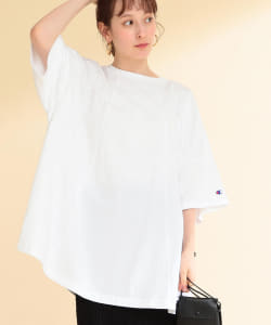 Champion × Ray BEAMS / 別注 ハーフスリーブ ビッグ Tシャツ