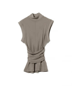 ○JOHN LAWRENCE SULLIVAN / GATHERS BELT SLEEVELESS TOPS