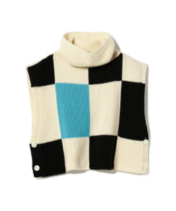 ▲○babaco / Patchwork Pattern Rib Vest