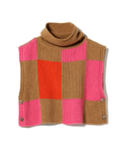 ▲○babaco / Patchwork Pattern Rib Vest