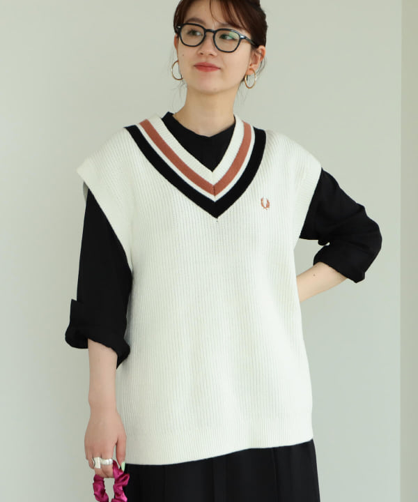 新品 FRED PERRY × Ray BEAMS / 別注 チルデン ベスト-