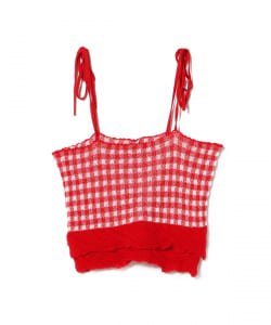babaco / Gingham Check short Camisole