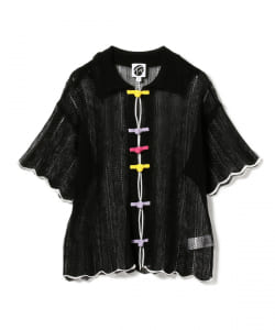 ○YanYan × Ray BEAMS / 別注 HONEY ショートスリーブ ニット ポロシャツ
