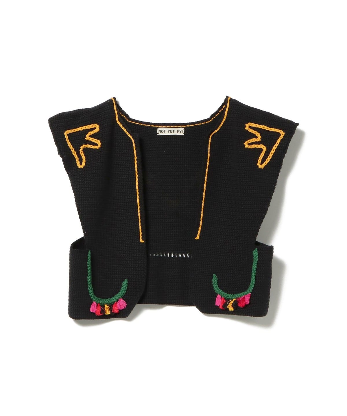 NOT YET FYI / Pointy Vest トップス WOMEN BLACK S NOT YET FYI / Pointy Vest トップス WOMEN BLACK S