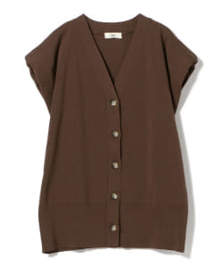 ○Uhr / Power Shoulder Cardigan
