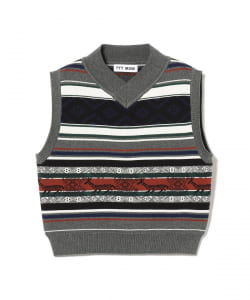 ▲○TTTMSW / Nordic knit vest